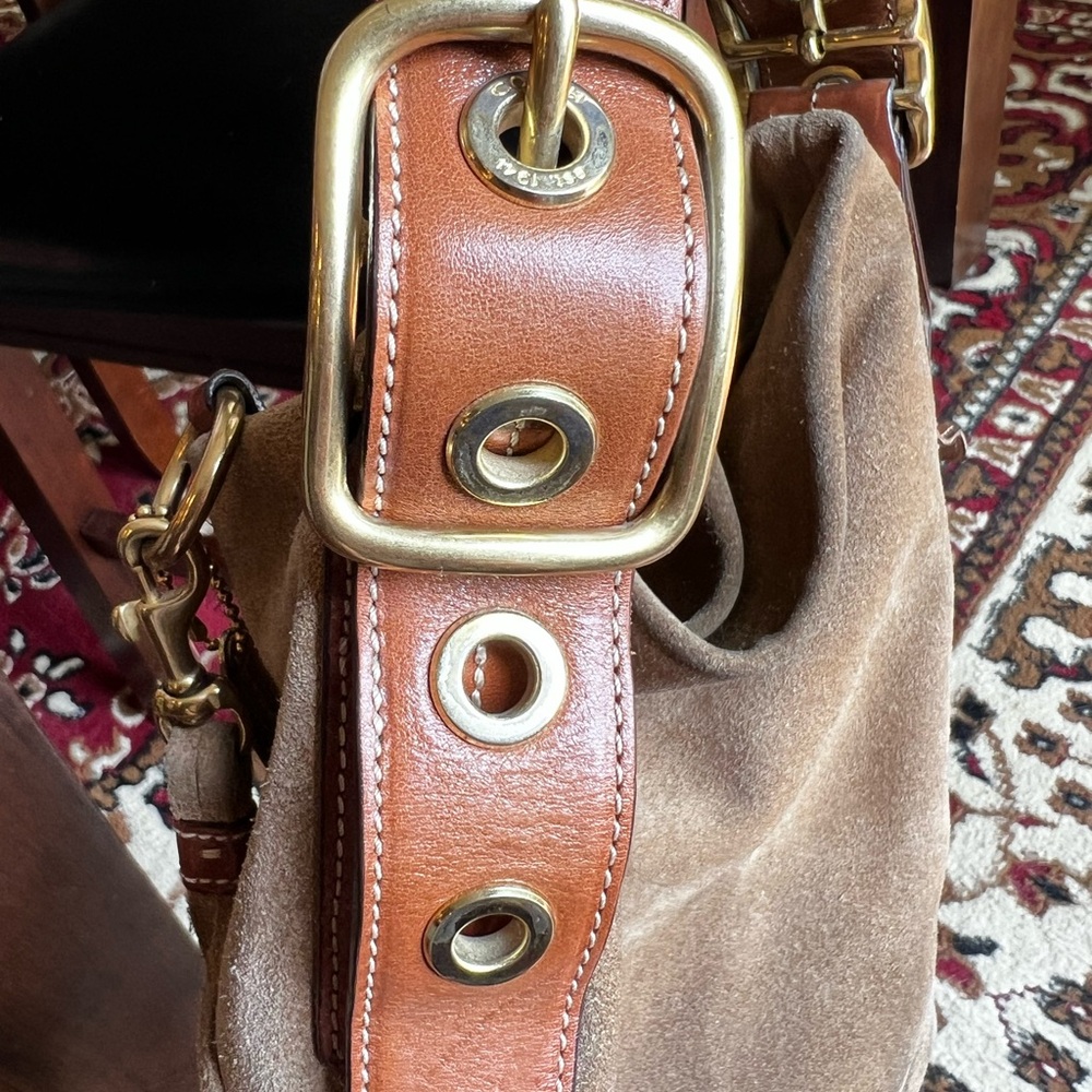 Coach REHAB Suede Crossbody Bag Style 1418 (A459) - Picture 4 of 15